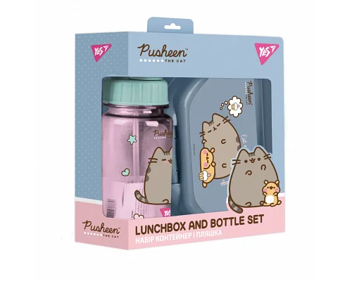 Набір пляшка та ланч-бокс з улюбленим персонажем Pusheen.<br />
Цей яскравий та стильний набір порадує будь-яку дитину та зробить прийом їжі веселим та зручним!<br />
Дизайн із улюбленим персонажем Pusheen стане відмінним доповненням до шкільного рюкзака 
