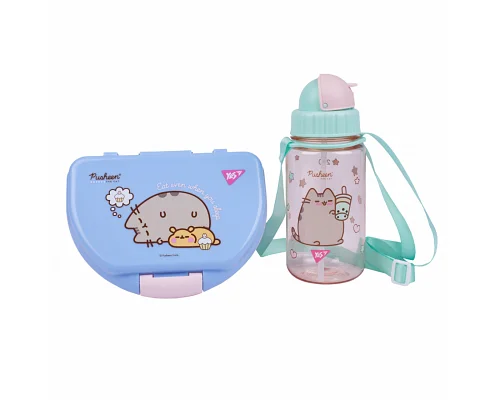 Набір пляшка та ланч-бокс з улюбленим персонажем Pusheen.<br />
Цей яскравий та стильний набір порадує будь-яку дитину та зробить прийом їжі веселим та зручним!<br />
Дизайн із улюбленим персонажем Pusheen стане відмінним доповненням до шкільного рюкзака 
