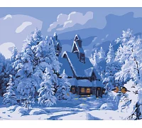 Картини за номерами Зимовий будиночок 40*50 см (PN2727)
