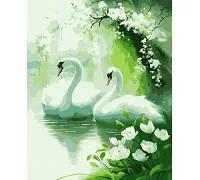 Картини за номерами Лебеді 40*50 см (PN0234)