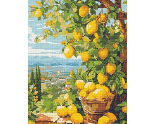 Алмазна мозаїка Лимонне дерево 40x50 см Орігамі (OD3490)
