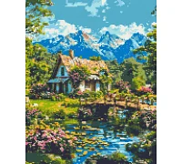 Алмазна мозаїка Альпійська гармонія 40x50 см Орігамі (OD3492)