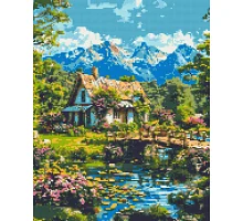 Алмазна мозаїка Альпійська гармонія 40x50 см Орігамі (OD3492)