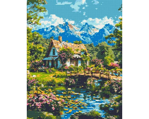 Алмазна мозаїка Альпійська гармонія 40x50 см Орігамі (OD3492)