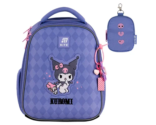 Рюкзак шкільний каркасний Kite котик Kuromi 36 см (HK25-555S-2)