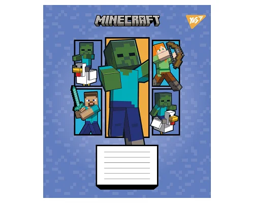 Зошит учнівський шкільний Minecraft Arrows А5 18 аркушів лінія YES (767574)