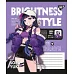Зошит учнівський загальний Brightness style А5 48 аркушів лінія YES (767762)