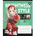 Зошит учнівський загальний Brightness style А5 48 аркушів лінія YES (767762)