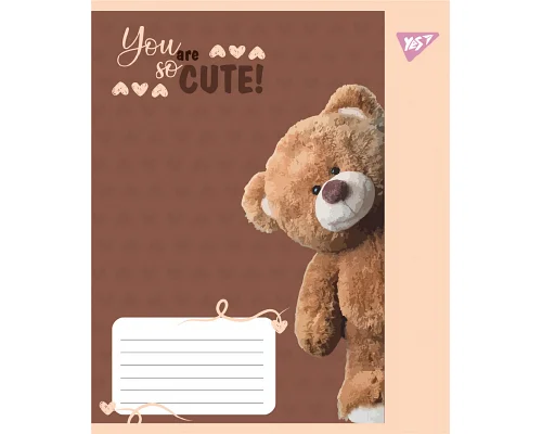 Тетрадь ученическая школьная You are cute А5 12 листов клетка YES (767891)