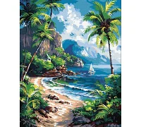 Картина по номерам Тропический рай art_selena_ua 40х50 Идейка (KHO2795)