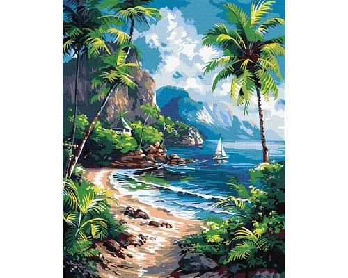 Картина за номерами Тропічний рай art_selena_ua 40х50 Ідейка (KHO2795)