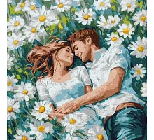 Картина за номерами Твої обійми серед квітів art_selena_ua 40х40 Ідейка (KHO8629)