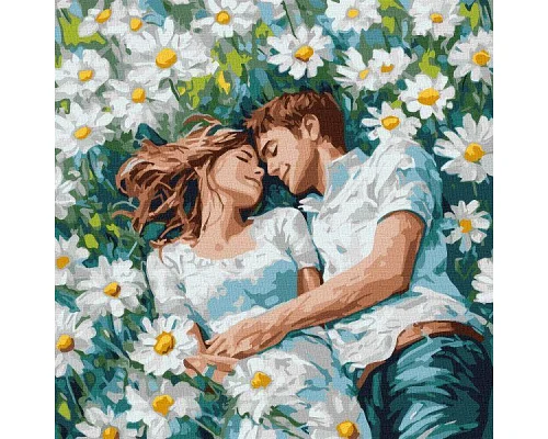 Картина за номерами Твої обійми серед квітів art_selena_ua 40х40 Ідейка (KHO8629)