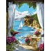 Картина за номерами Сонячна гавань art_selena_ua 30х40 Ідейка (KHO2798)