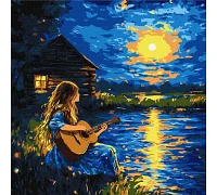 Картина по номерам Звуки в темноте art_selena_ua 40х40 Идейка (KHO8636)