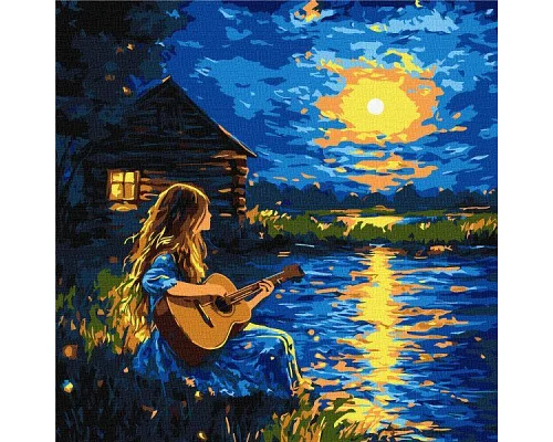 Картина за номерами Звуки у темряві art_selena_ua 40х40 Ідейка (KHO8636)