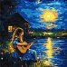 Картина за номерами Звуки у темряві art_selena_ua 40х40 Ідейка (KHO8636)