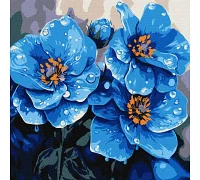 Картина за номерами Фіалки щоранку art_selena_ua 30х30 Ідейка (KHO3317)