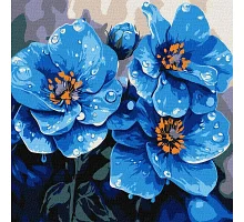 Картина за номерами Фіалки щоранку art_selena_ua 30х30 Ідейка (KHO3317)