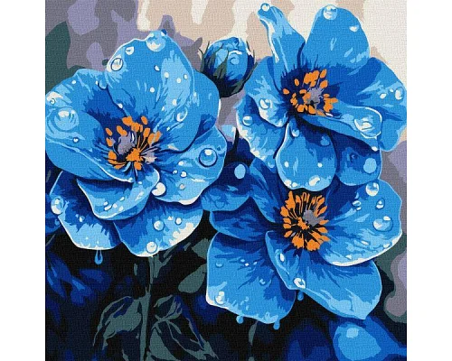 Картина за номерами Фіалки щоранку art_selena_ua 30х30 Ідейка (KHO3317)