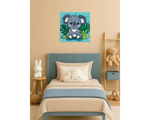 Картина за номерами Весела коала art_selena_ua 30х30 Ідейка (KHO1270)