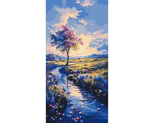 Картина по номерам Пейзаж Дорога к мечте 40x80 см Оригами (LW5137)