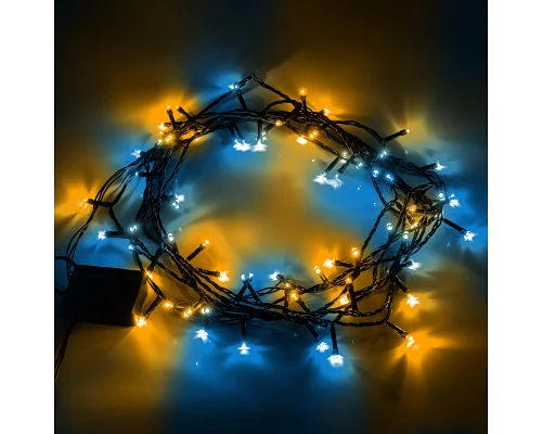 Електрогірлянда Yes! Fun Нитка 70 LED, жовто-синя, 4,9 м,8 режимів миготіння (974845)