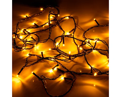 Електрогірлянда Yes! Fun Нитка 70 LED, жовта, 4,9 м, 8 режимів миготіння (974852)