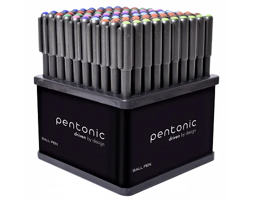 Ручка кулькова LINC Pentonic 1,0 мм стенд 100 шт мікс кольорів (412195)