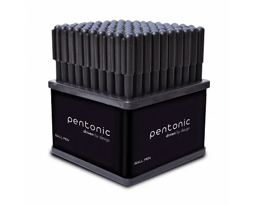 Ручка кулькова LINC Pentonic 0,7мм стенд 100 шт чорна (412200)