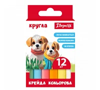 Мел цветной 1Вересня Classic 12 шт круглый (400545)