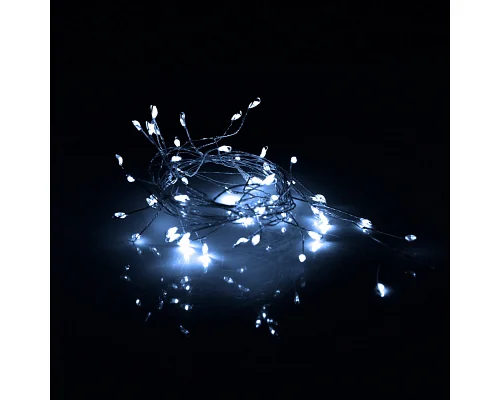 Електрогірлянда Yes! Fun Кластер на мідному дроті 50 LED хол-біла 1 м статична батарейки (975018)