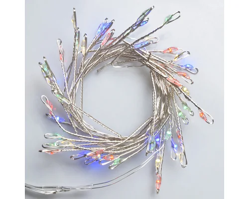 Електрогірлянда Yes! Fun Кластер на мідному дроті 50 LED різнокольоров 1м статич батарейки (975019)