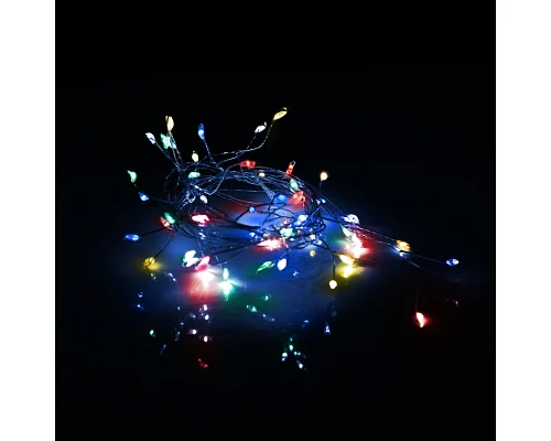 Електрогірлянда Yes! Fun Кластер на мідному дроті 50 LED різнокольоров 1м статич батарейки (975019)