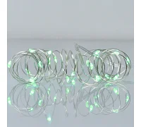 Електрогірлянда Yes! Fun Нитка на мідному дроті 20 LED зелена, 2 м статична батарейки (975026)