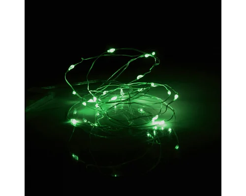 Електрогірлянда Yes! Fun Нитка на мідному дроті 20 LED зелена, 2 м статична батарейки (975026)