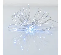 Електрогірлянда Yes! Fun Нитка на мідному дроті 40 LED хол-біла 4 м статич батарейки (975028)