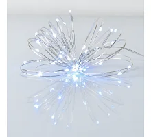 Електрогірлянда Yes! Fun Нитка на мідному дроті 40 LED хол-біла 4 м статич батарейки (975028)
