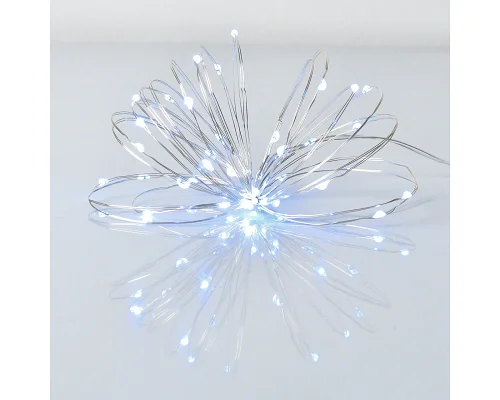 Електрогірлянда Yes! Fun Нитка на мідному дроті 40 LED хол-біла 4 м статич батарейки (975028)