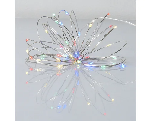 Електрогірлянда Yes! Fun Нитка на мідному дроті 40 LED різнокольор 4 м статич батарейки (975029)