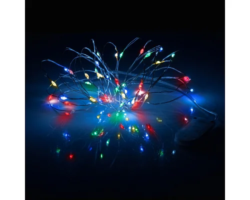Електрогірлянда Yes! Fun Нитка на мідному дроті 40 LED різнокольор 4 м статич батарейки (975029)