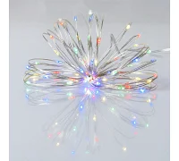 Електрогірлянда Yes! Fun Нитка на мідному дроті 60 LED різнокольор 6 м статич батарейки (975031)