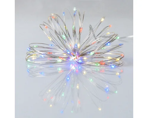 Електрогірлянда Yes! Fun Нитка на мідному дроті 60 LED різнокольор 6 м статич батарейки (975031)