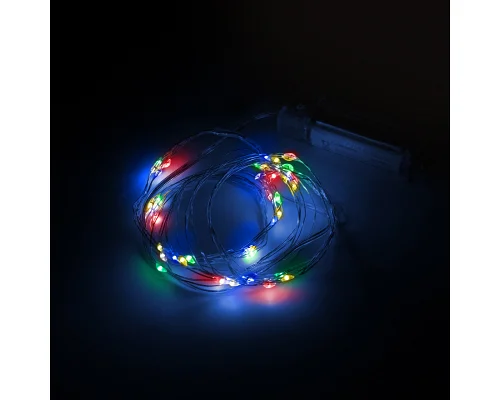 Електрогірлянда Yes! Fun Нитка на мідному дроті 60 LED різнокольор 6 м статич батарейки (975031)