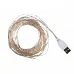 Електрогірлянда Yes! Fun Нитка на мідному дроті 100 LED тепло-біла 10 м статична, USB (975035)