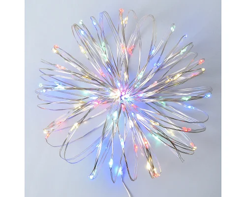 Електрогірлянда Yes! Fun Нитка на мідному дроті 100 LED різнокольорова 10 м статична, USB (975037)