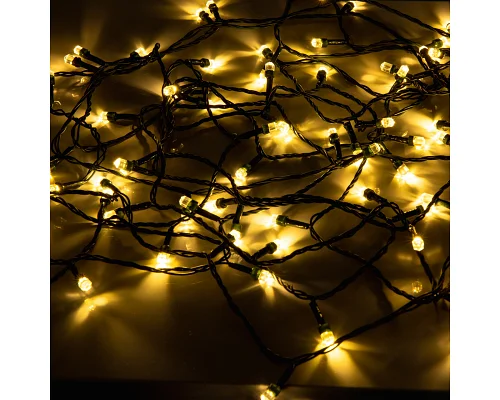 Електрогірлянда Yes! Fun Діамант 8 мм 80 LED, тепло-біла, 8 м, 8 режимів миготіння (975052)