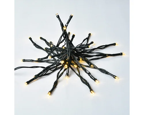 Електрогірлянда вулична Yes! Fun 70 LED тепло-біла 4,9 м, статична, таймер, батарейки (975062)