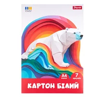 Картон білий 1Вересня Classic 7 аркушів А4 паперовий рукав (954899)
