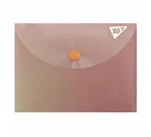 Папка-конверт YES B7 на кнопці Fusion димчасто-рожева (492303)